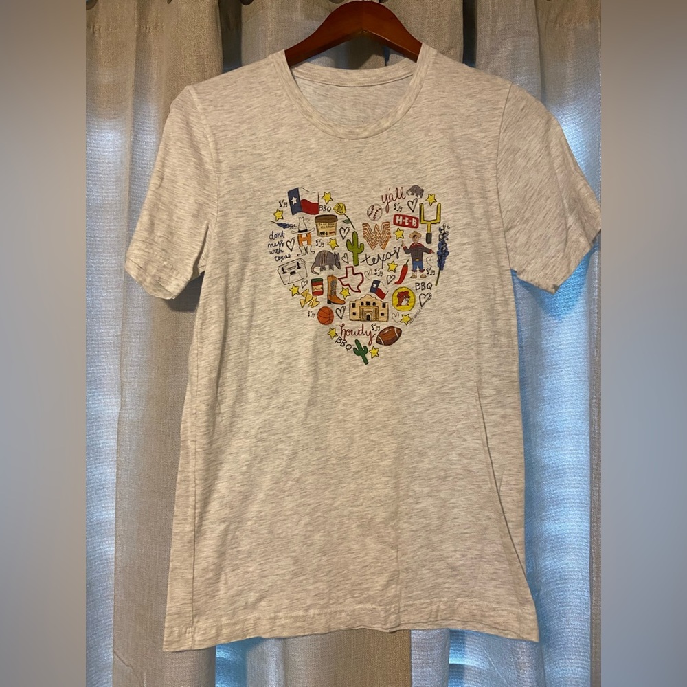 Callie Danielle short sleeve heather gray t-shirt